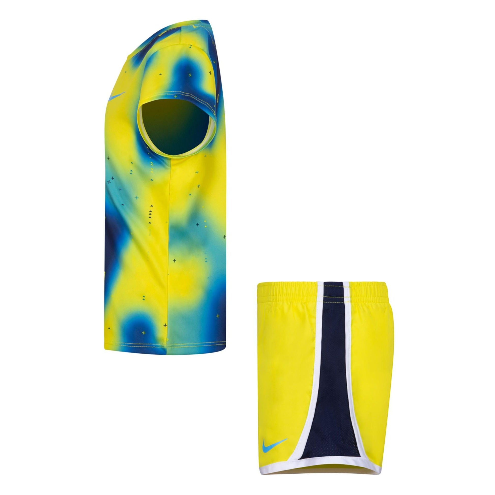Yellow - Lifestyle - Nike Childrens-Kids Dri-FIT Short-Sleeved Top & Shorts Set