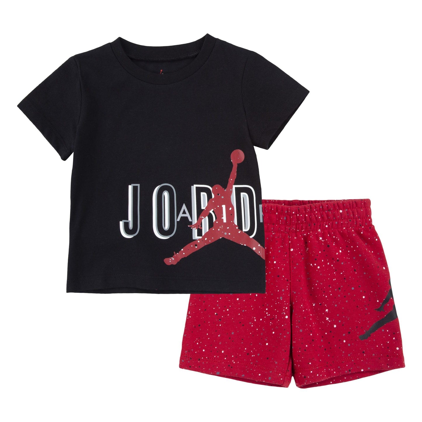 Red - Front - Nike Childrens-Kids Air Jumbled Speckle Top & Bottom Set