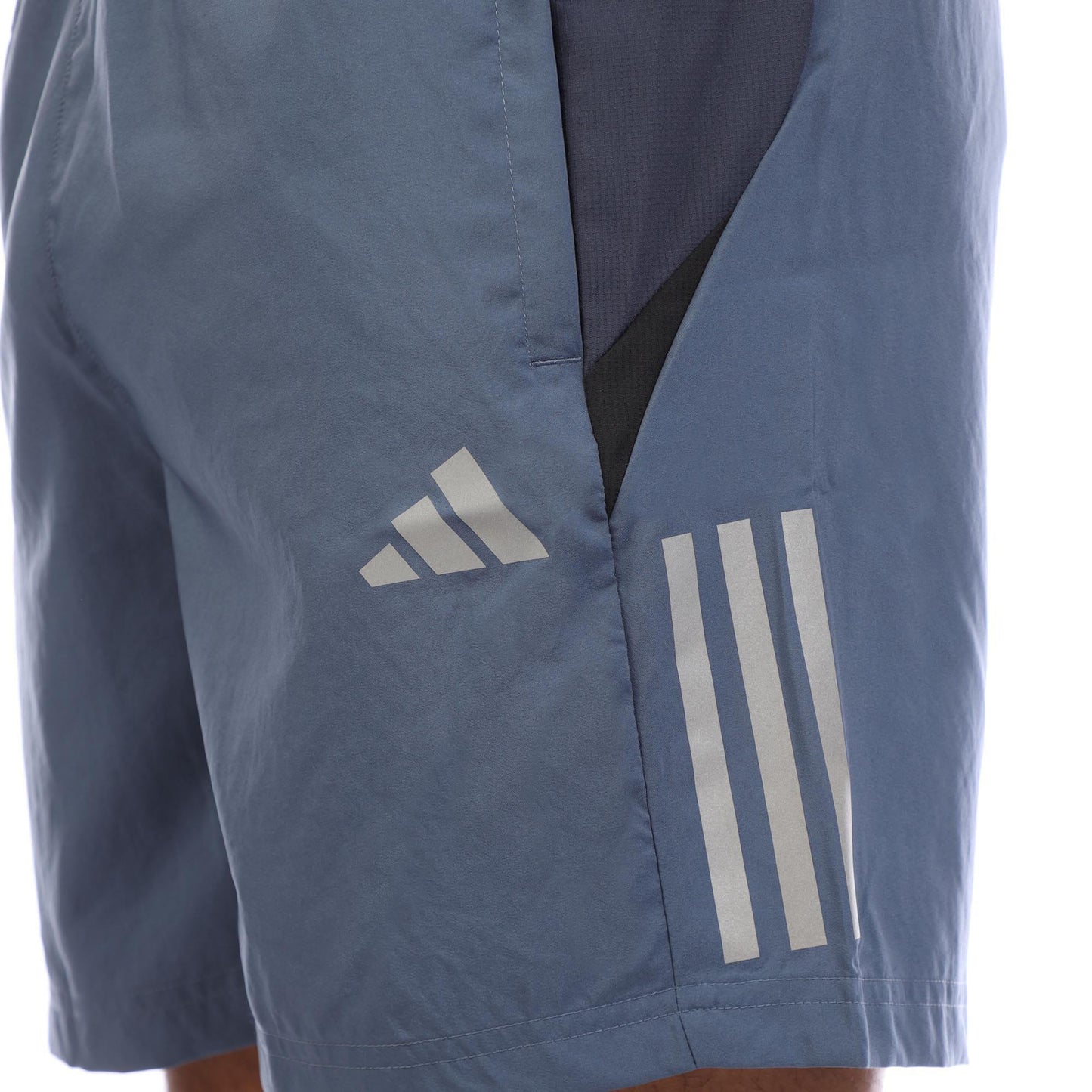Navy - Side - Adidas Mens Climacool Shorts