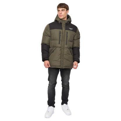 Green - Lifestyle - Crosshatch Mens Squadage Panelled Jacket