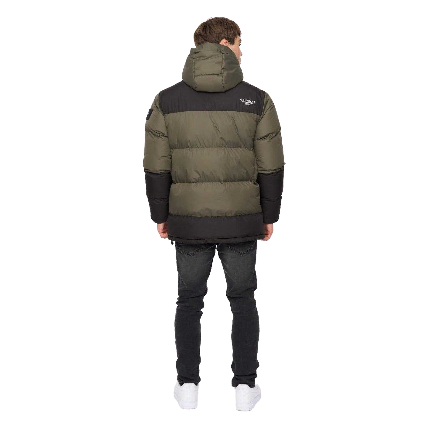 Green - Pack Shot - Crosshatch Mens Squadage Panelled Jacket