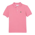 Pink - Front - Lacoste Childrens-Kids Cotton Pique Polo Shirt
