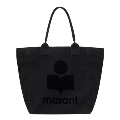 Black - Front - Isabel Marant Yenky Canvas Handbag