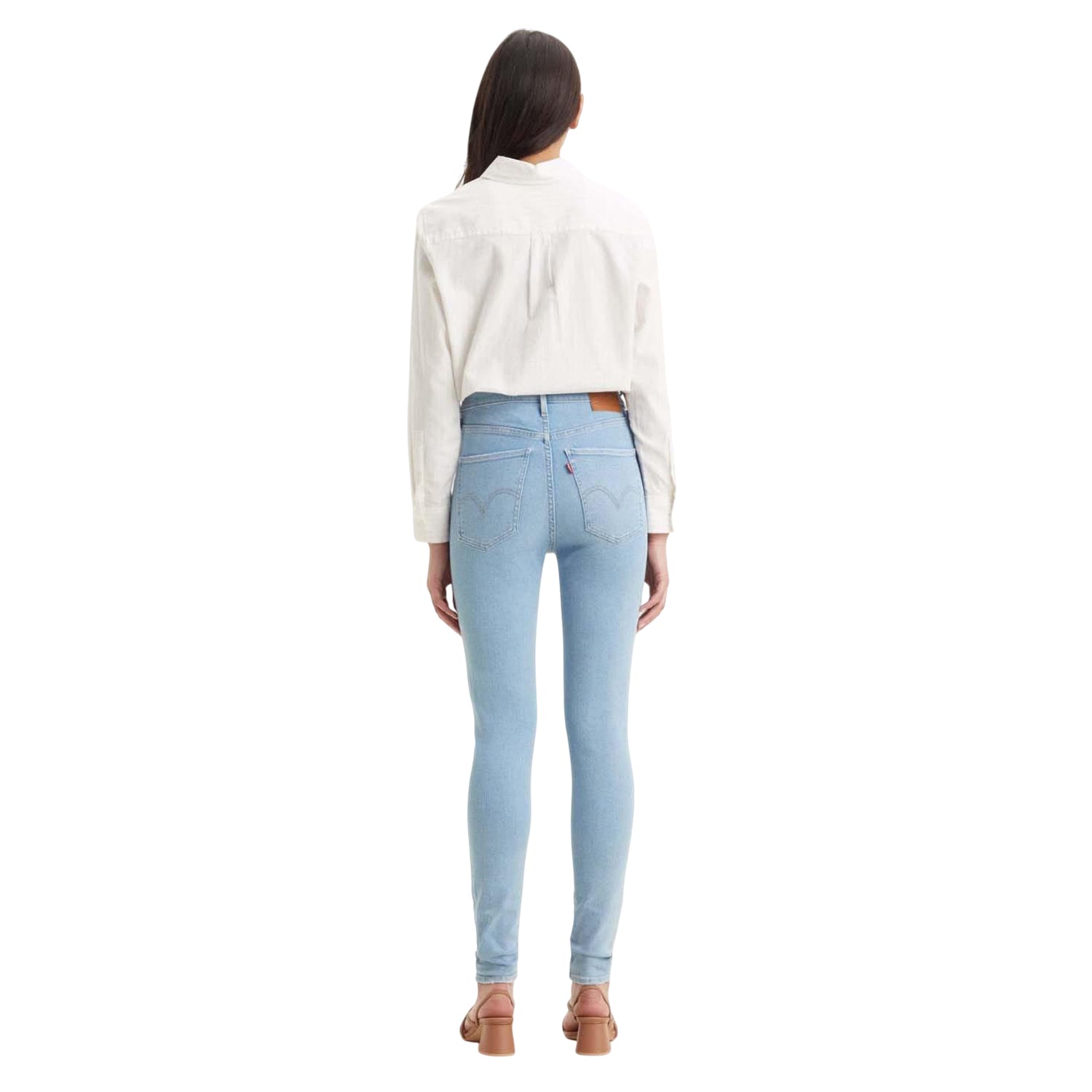 Blue - Lifestyle - Levis Womens-Ladies Mile High Super Skinny Jeans
