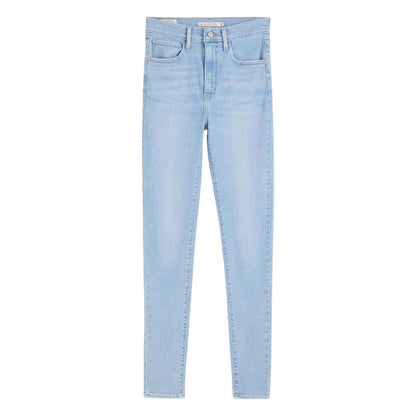 Blue - Front - Levis Womens-Ladies Mile High Super Skinny Jeans