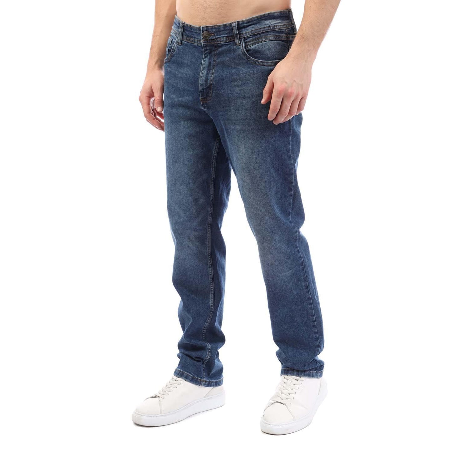 Blue - Side - Duck and Cover Mens Hydras Straight Jeans