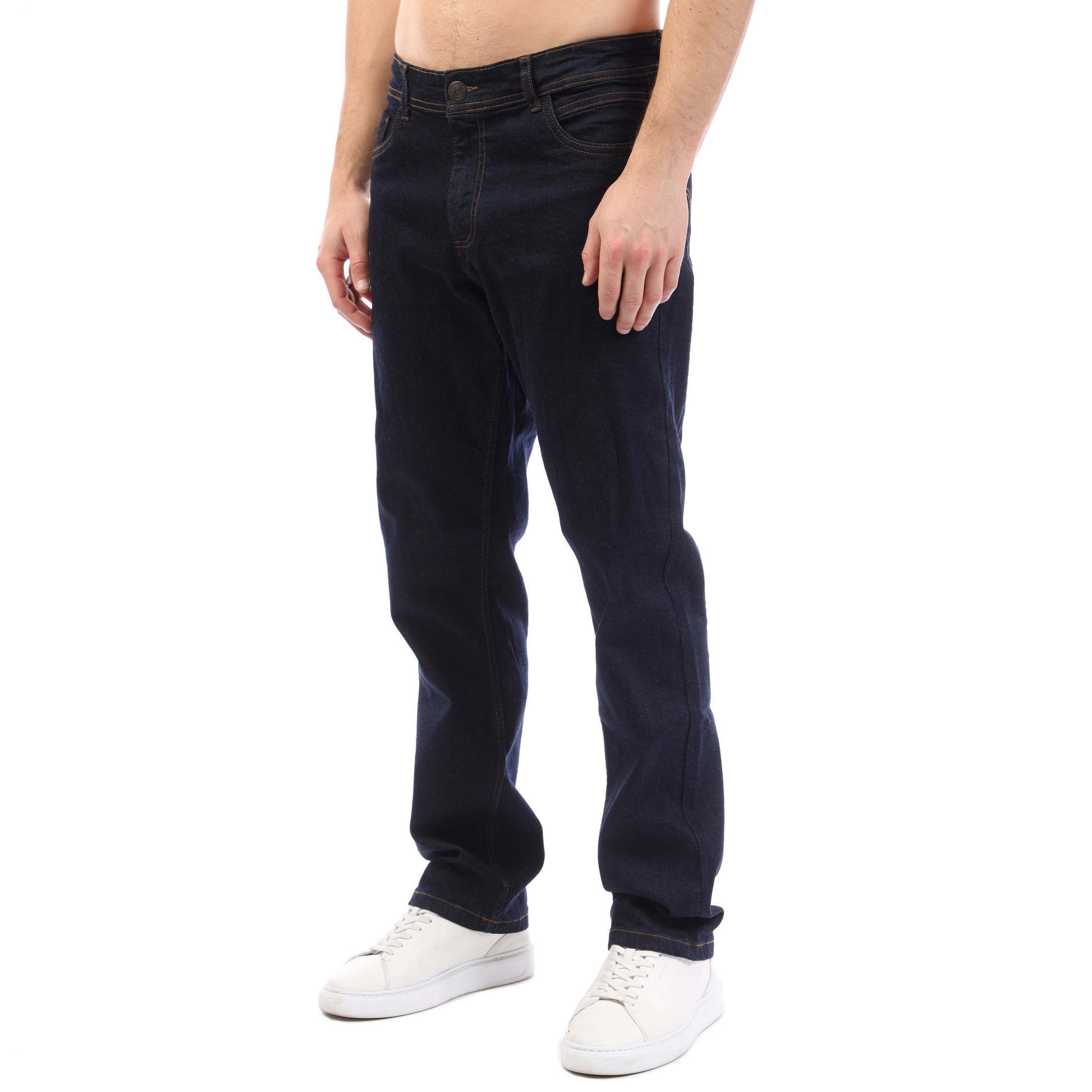 Raw Wash - Back - Duck and Cover Mens Hydras Straight Jeans