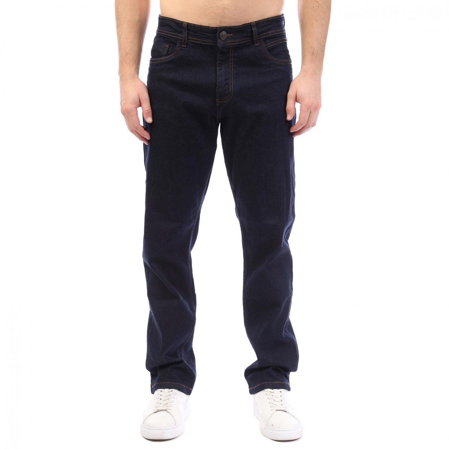 Raw Wash - Front - Duck and Cover Mens Hydras Straight Jeans