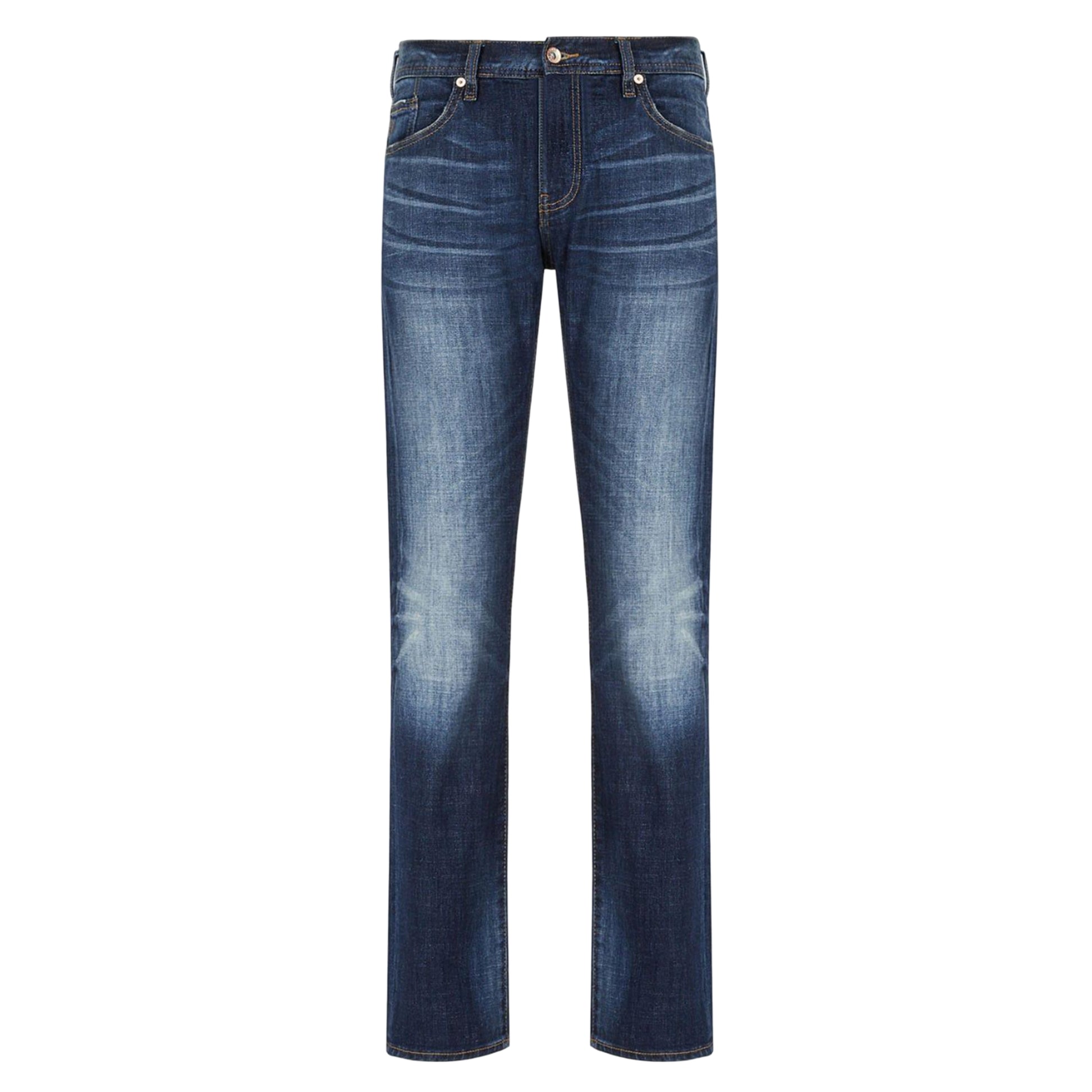 Indigo - Front - Armani Exchange Mens J13 Slim Jeans