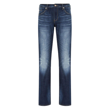 Indigo - Front - Armani Exchange Mens J13 Slim Jeans