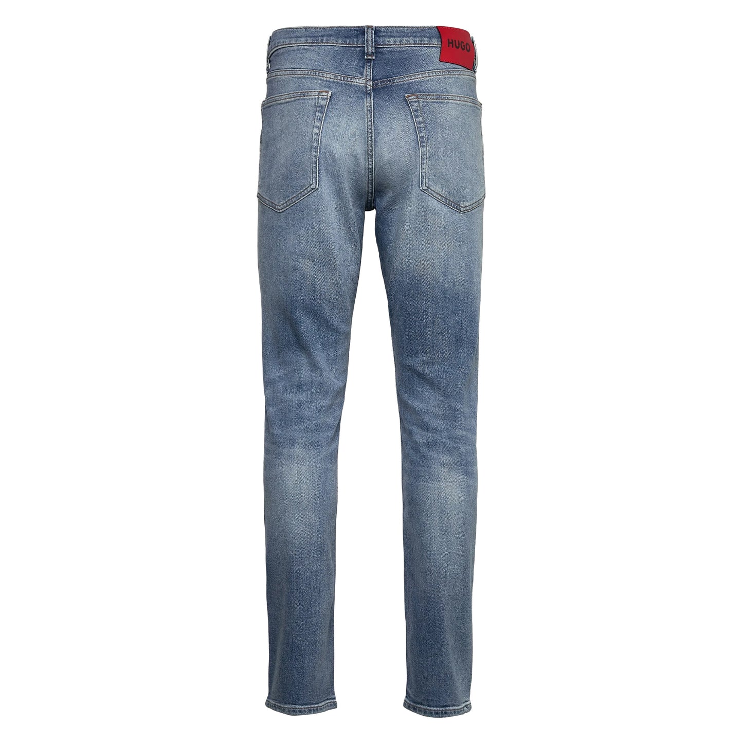Blue - Back - Hugo Mens 734 Extra-Slim Jeans