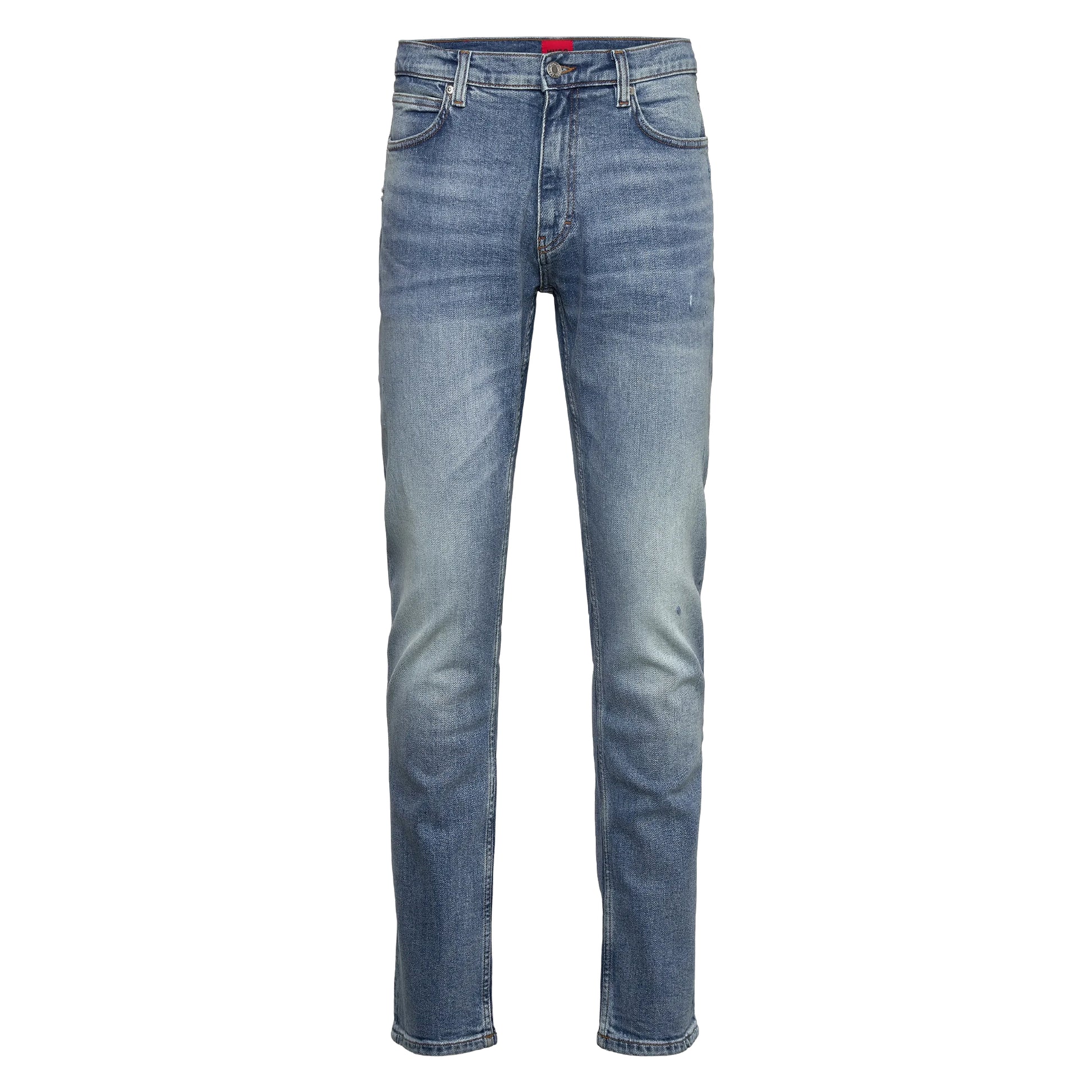 Blue - Front - Hugo Mens 734 Extra-Slim Jeans