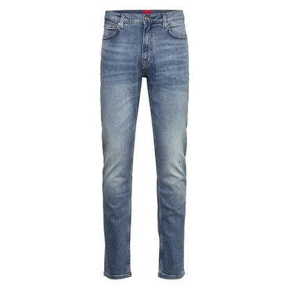 Blue - Front - Hugo Mens 734 Extra-Slim Jeans