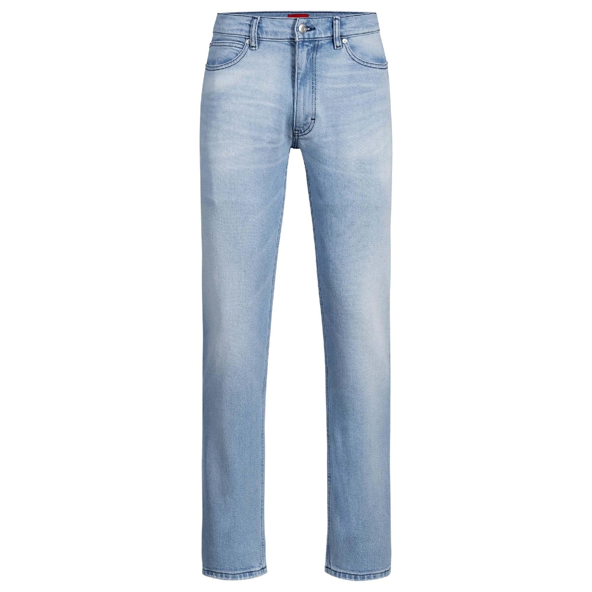 Turquoise - Front - Hugo Mens 708 Slim Jeans