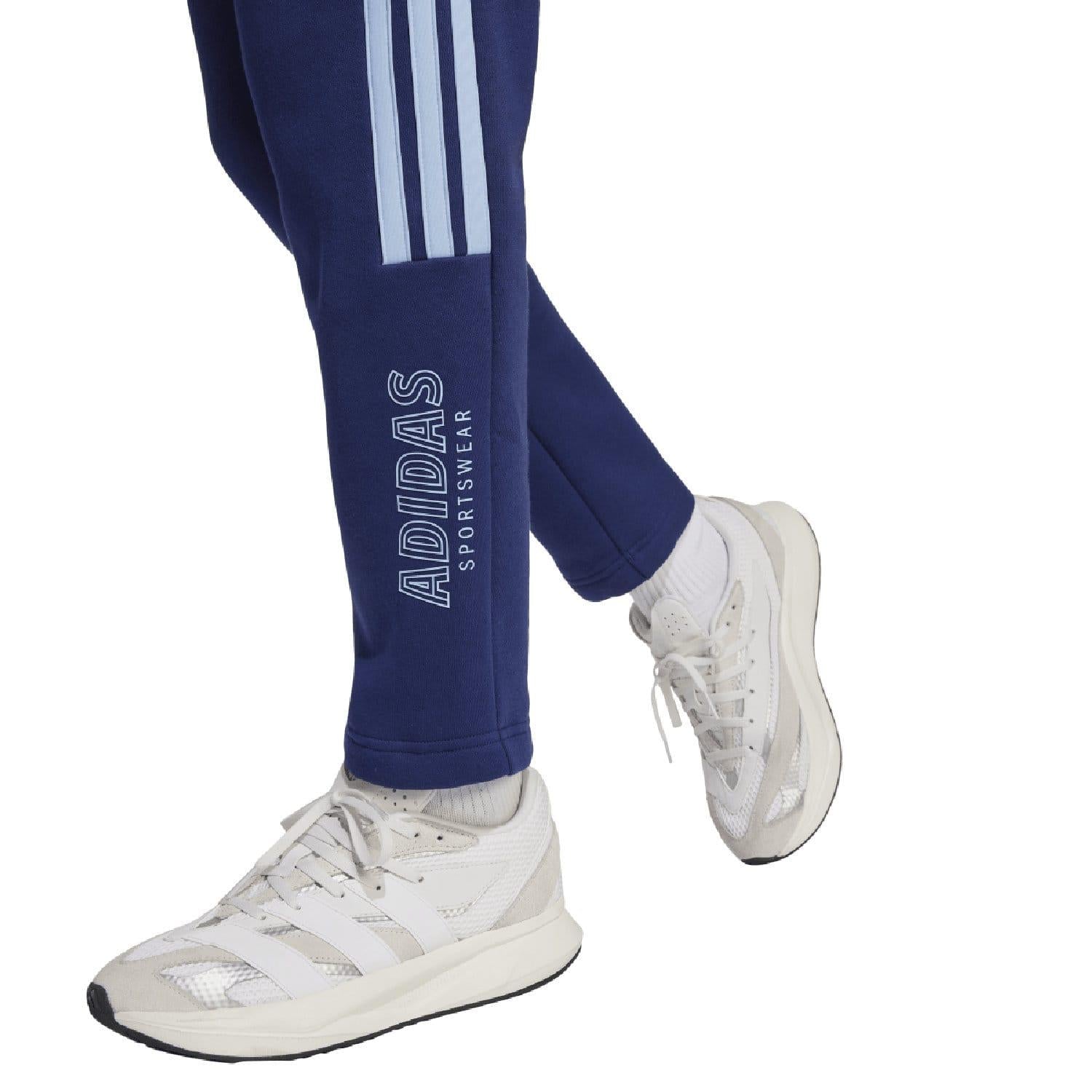 Blue - Lifestyle - Adidas Childrens-Kids House Of Tiro Fleece Tracksuit Bottoms