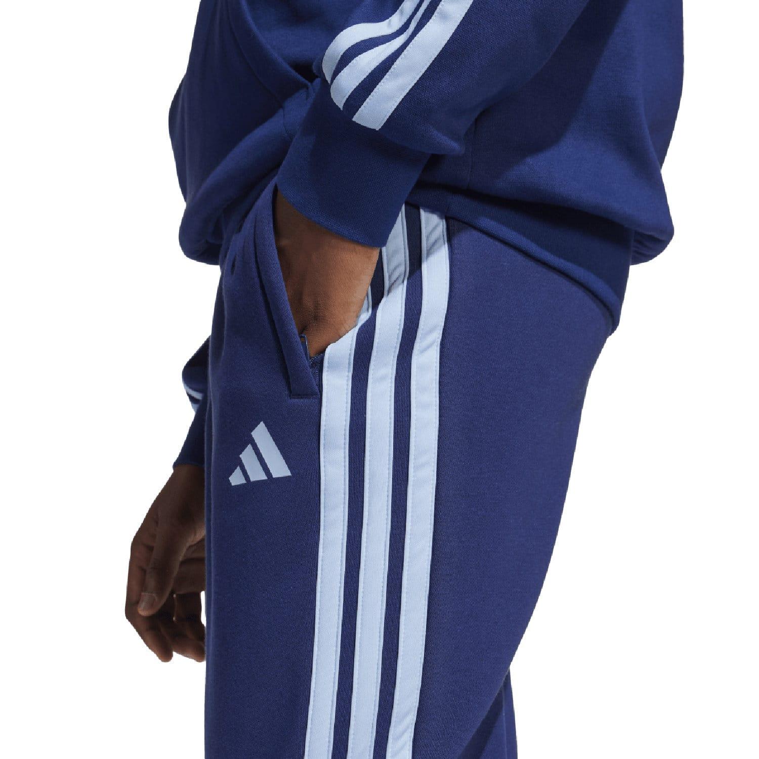 Blue - Pack Shot - Adidas Childrens-Kids House Of Tiro Fleece Tracksuit Bottoms