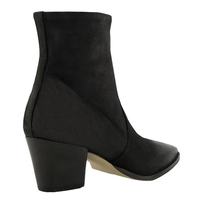 Black - Back - Dune London Womens-Ladies Pastern Nubuck Ankle Boots