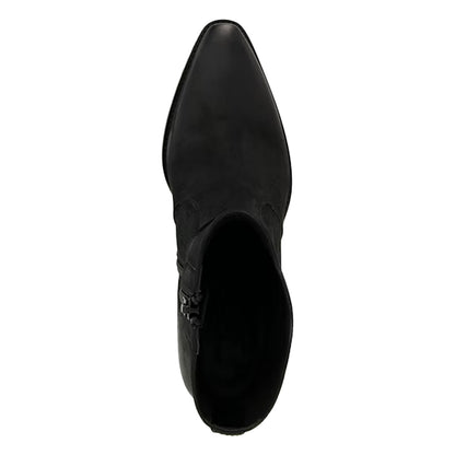 Black - Lifestyle - Dune London Womens-Ladies Pastern Nubuck Ankle Boots