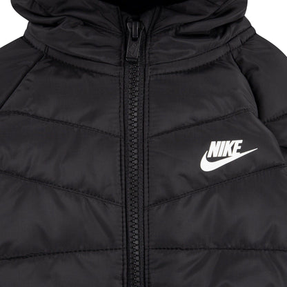 Black - Side - Nike Childrens-Kids Padded Jacket