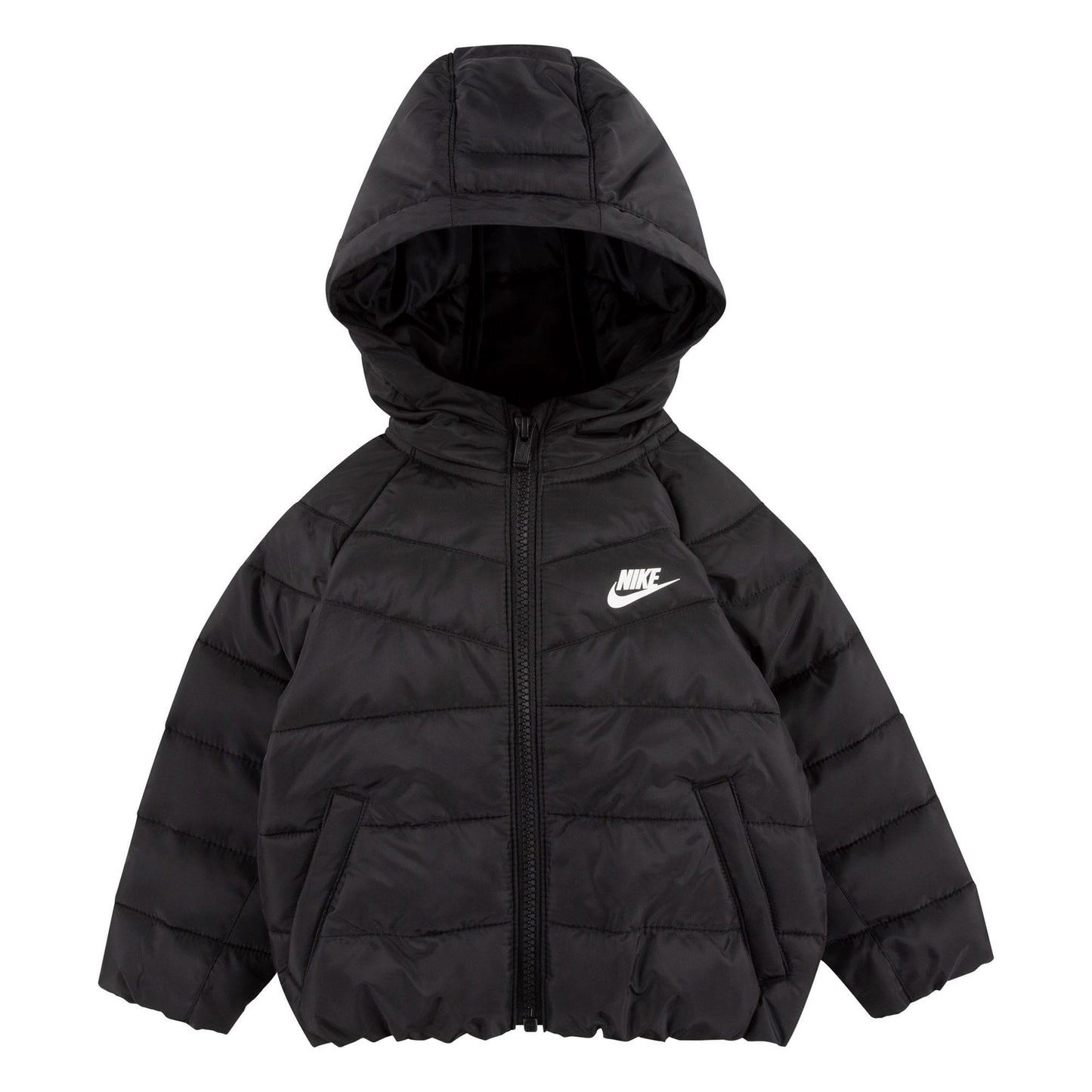 Black - Front - Nike Childrens-Kids Padded Jacket