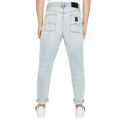 Indigo - Back - Armani Exchange Mens J90 Carrot Fit Jeans