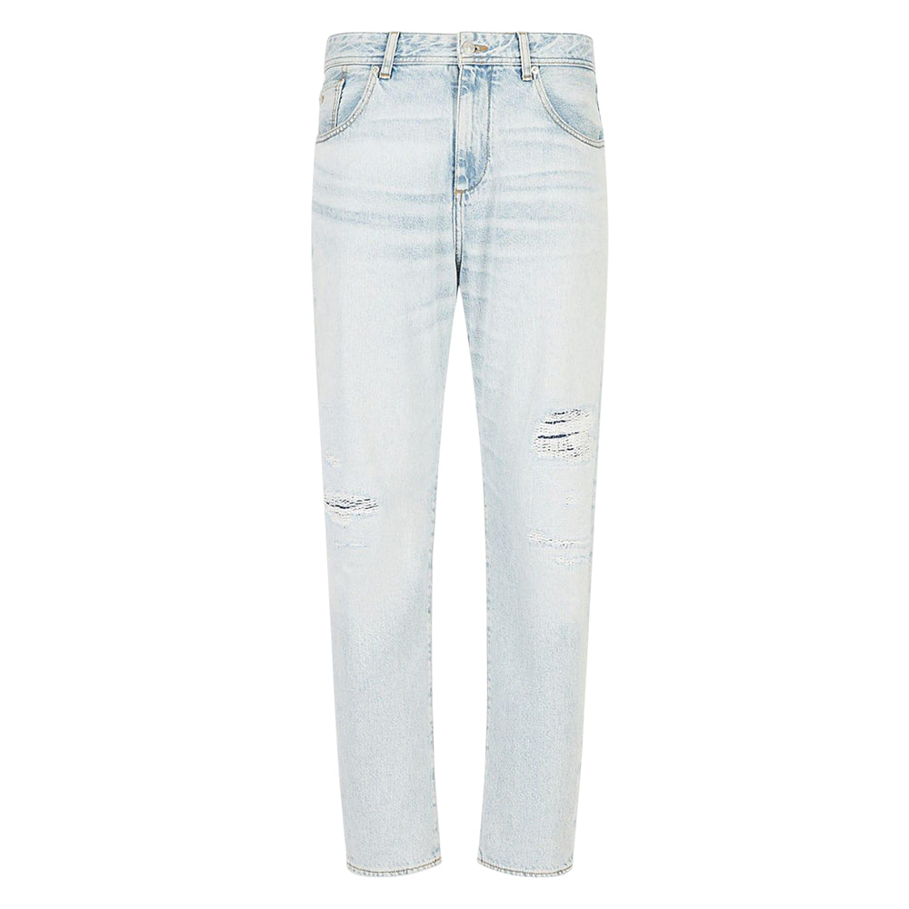 Indigo - Front - Armani Exchange Mens J90 Carrot Fit Jeans
