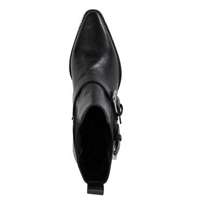 Black - Side - Dune London Womens-Ladies Panino Leather Ankle Chelsea Boots