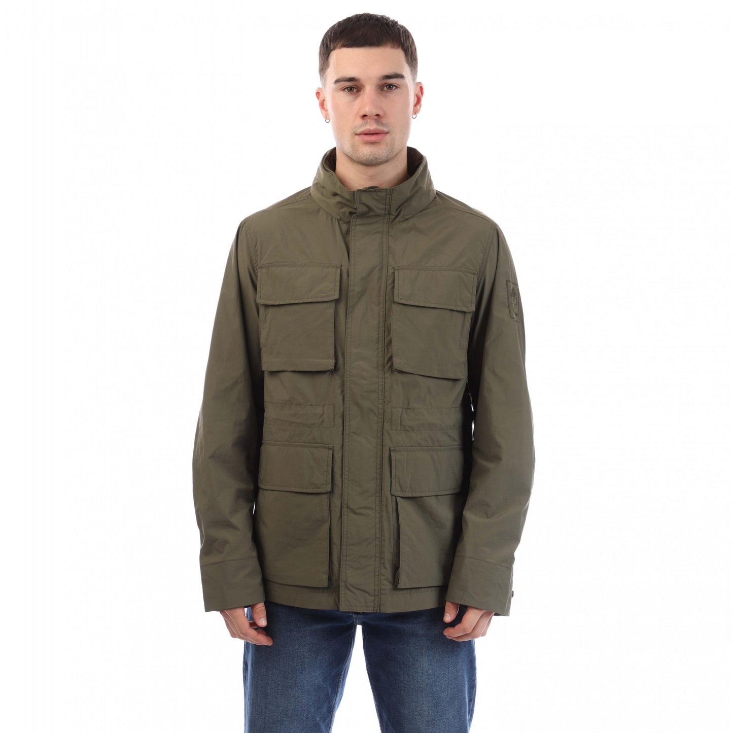 Green - Front - Timberland Mens Abington Durable Water Repellent Parka