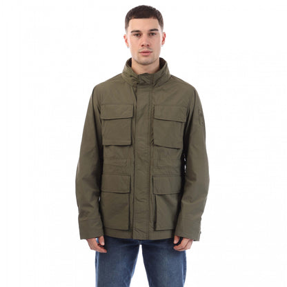 Green - Front - Timberland Mens Abington Durable Water Repellent Parka