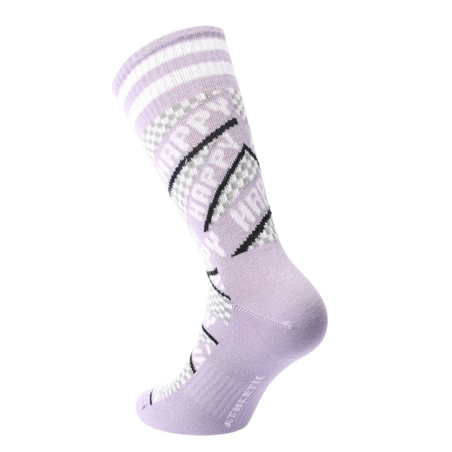 Purple - Back - Happy Socks Unisex Adult Ribbon Athletic Socks