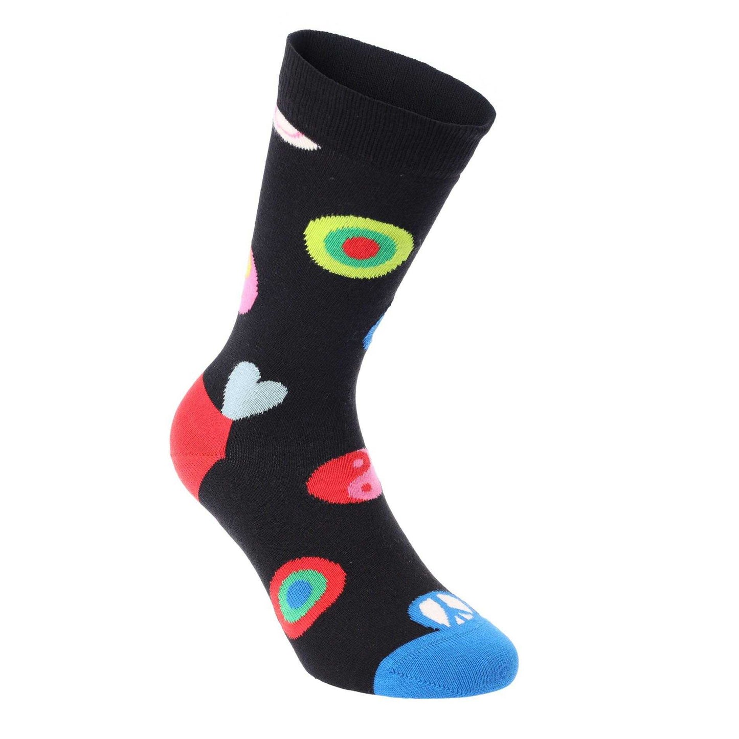 Black - Front - Happy Socks Unisex Adult Symbols Socks