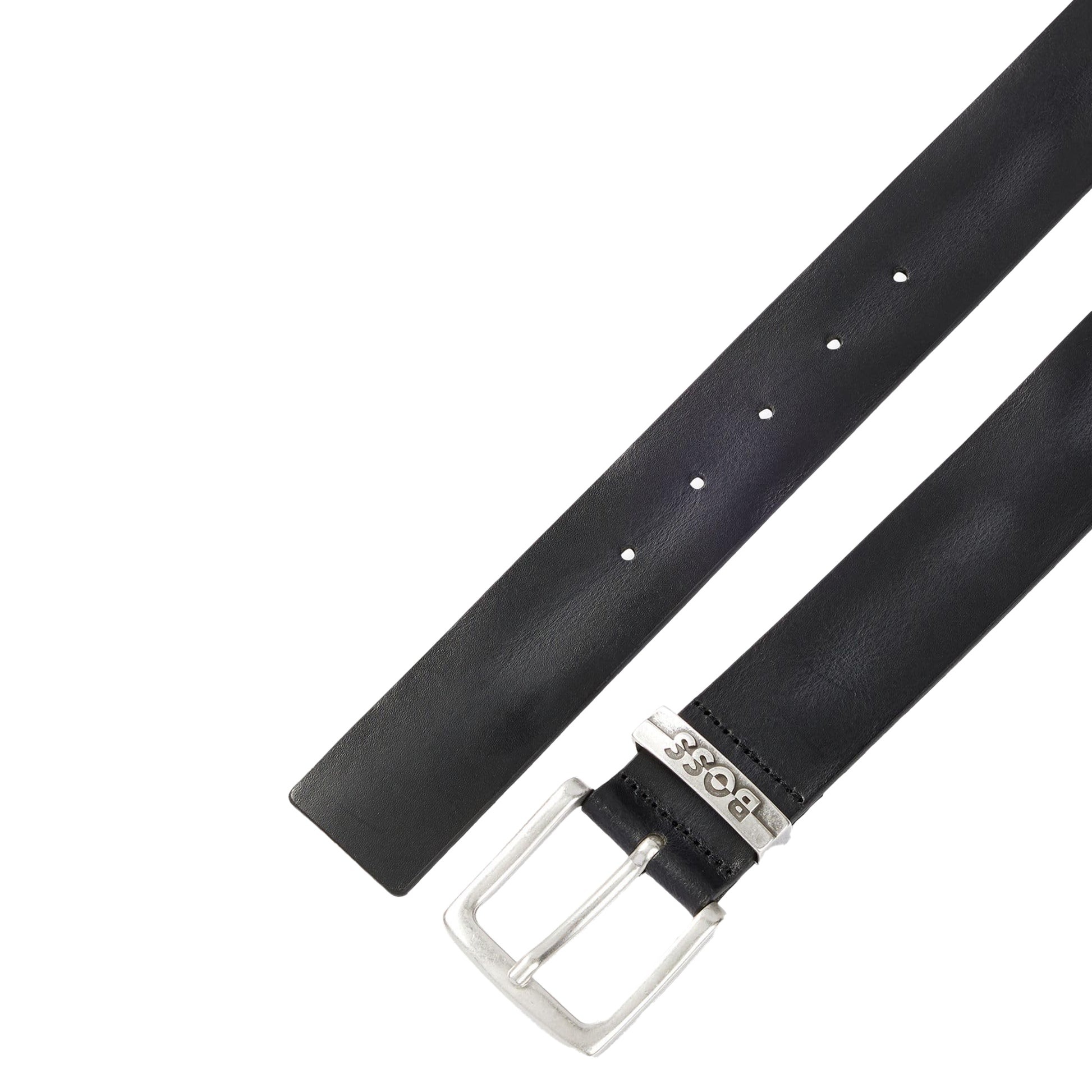 Black - Back - Boss Jen Leather Waist Belt