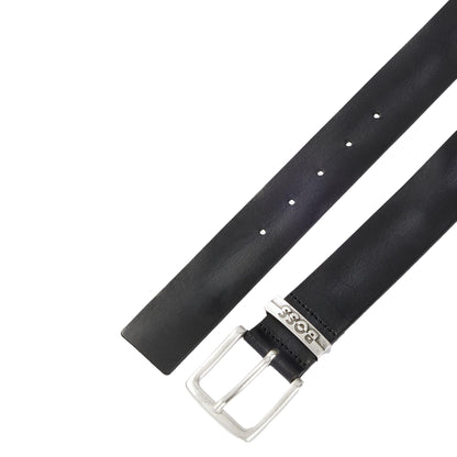 Black - Back - Boss Jen Leather Waist Belt