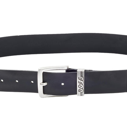 Black - Side - Boss Jen Leather Waist Belt
