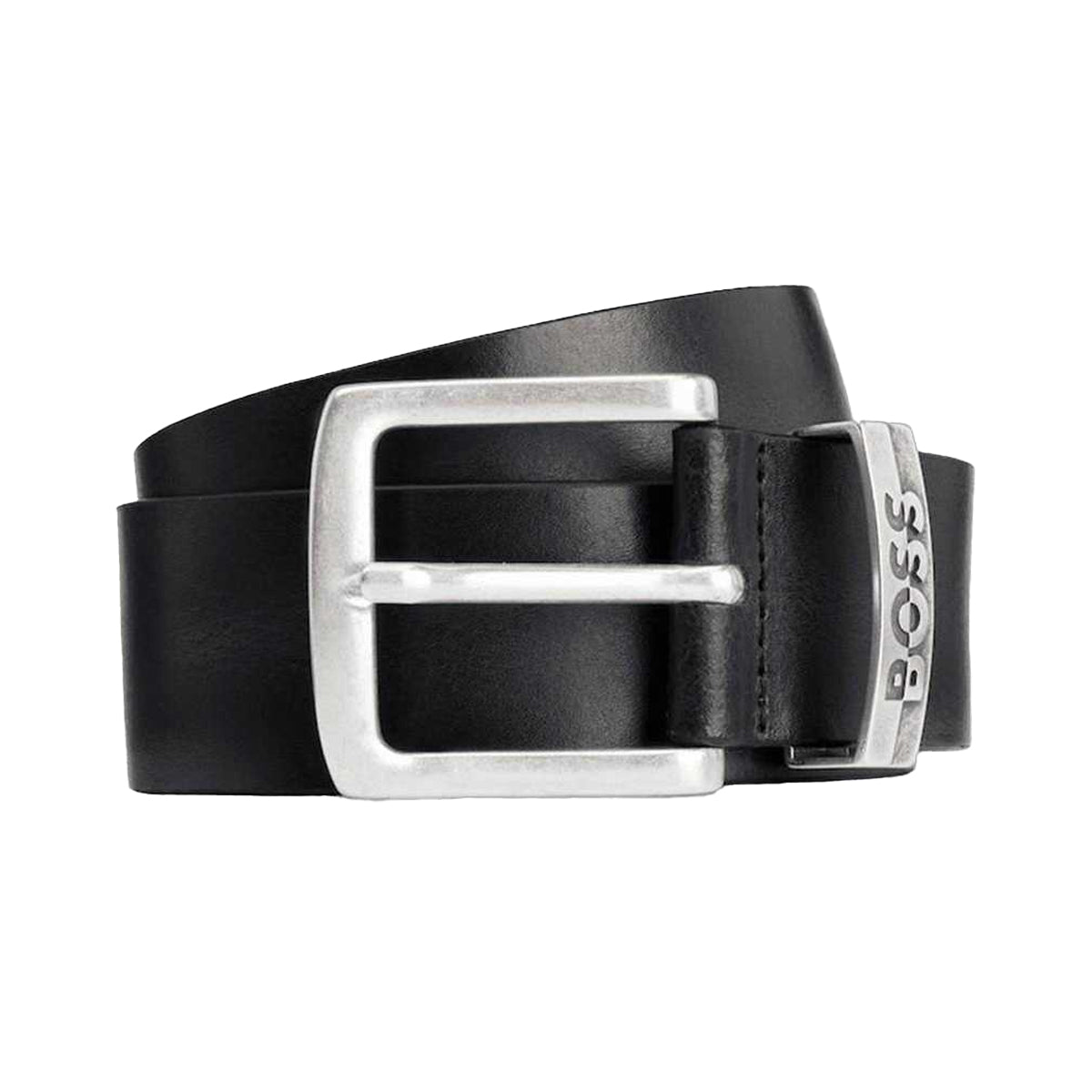 Black - Front - Boss Jen Leather Waist Belt