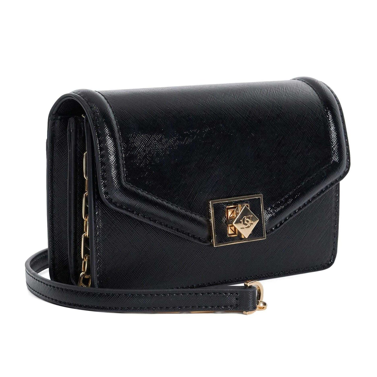 Black - Side - Dune London Womens-Ladies Dassia Rattan Crossbody Bag