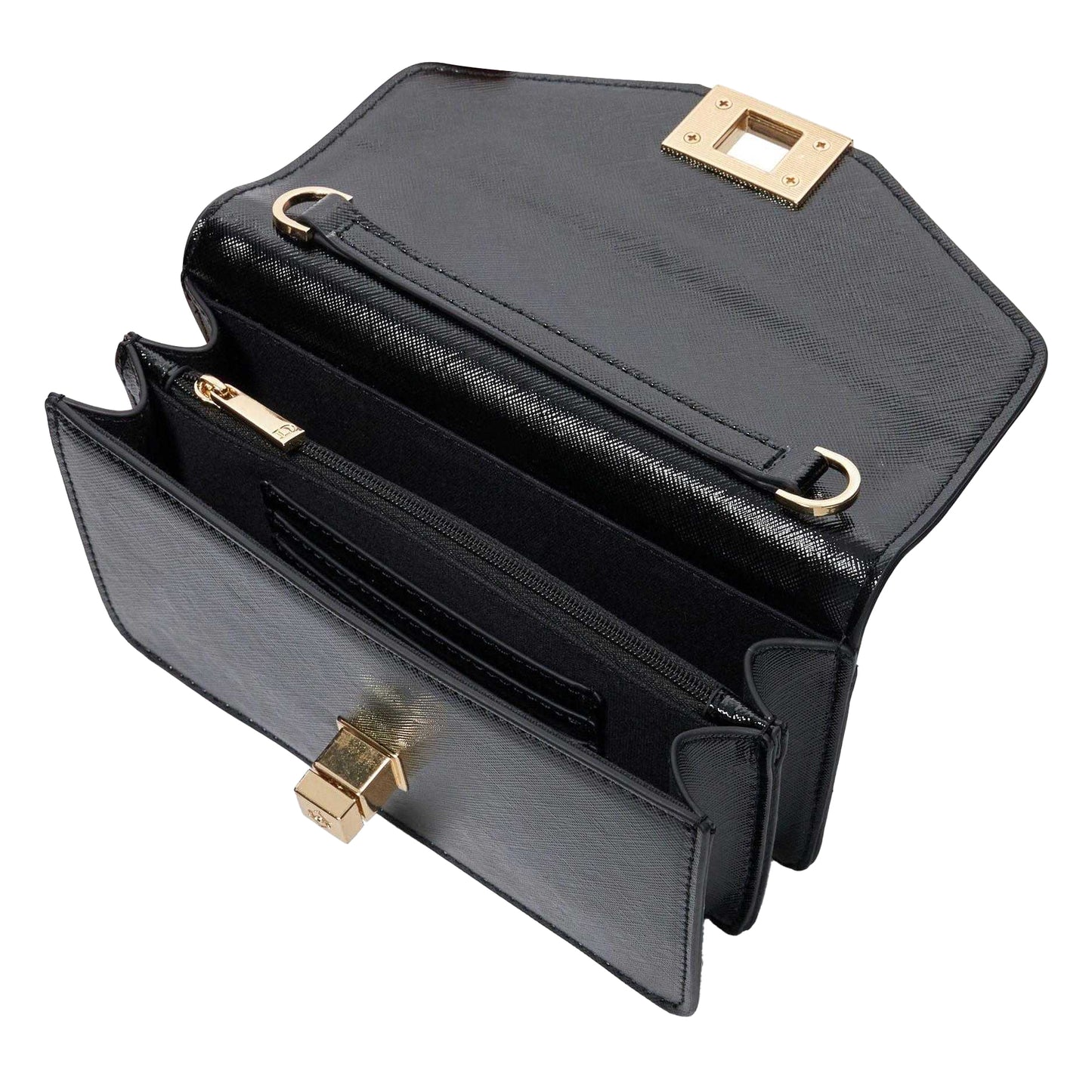 Black - Lifestyle - Dune London Womens-Ladies Dassia Rattan Crossbody Bag