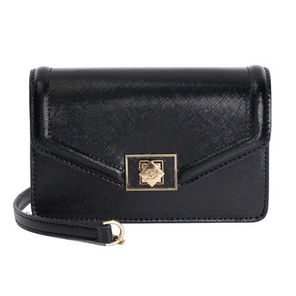 Black - Front - Dune London Womens-Ladies Dassia Rattan Crossbody Bag