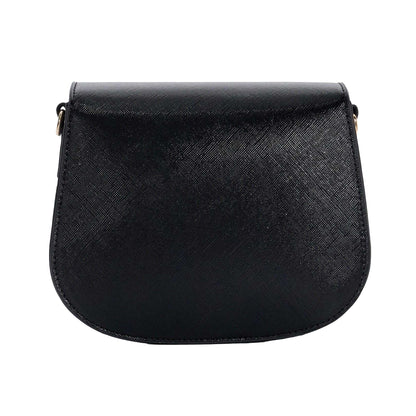 Black - Back - Dune London Womens-Ladies Desireo Snakeskin Saddle Bag