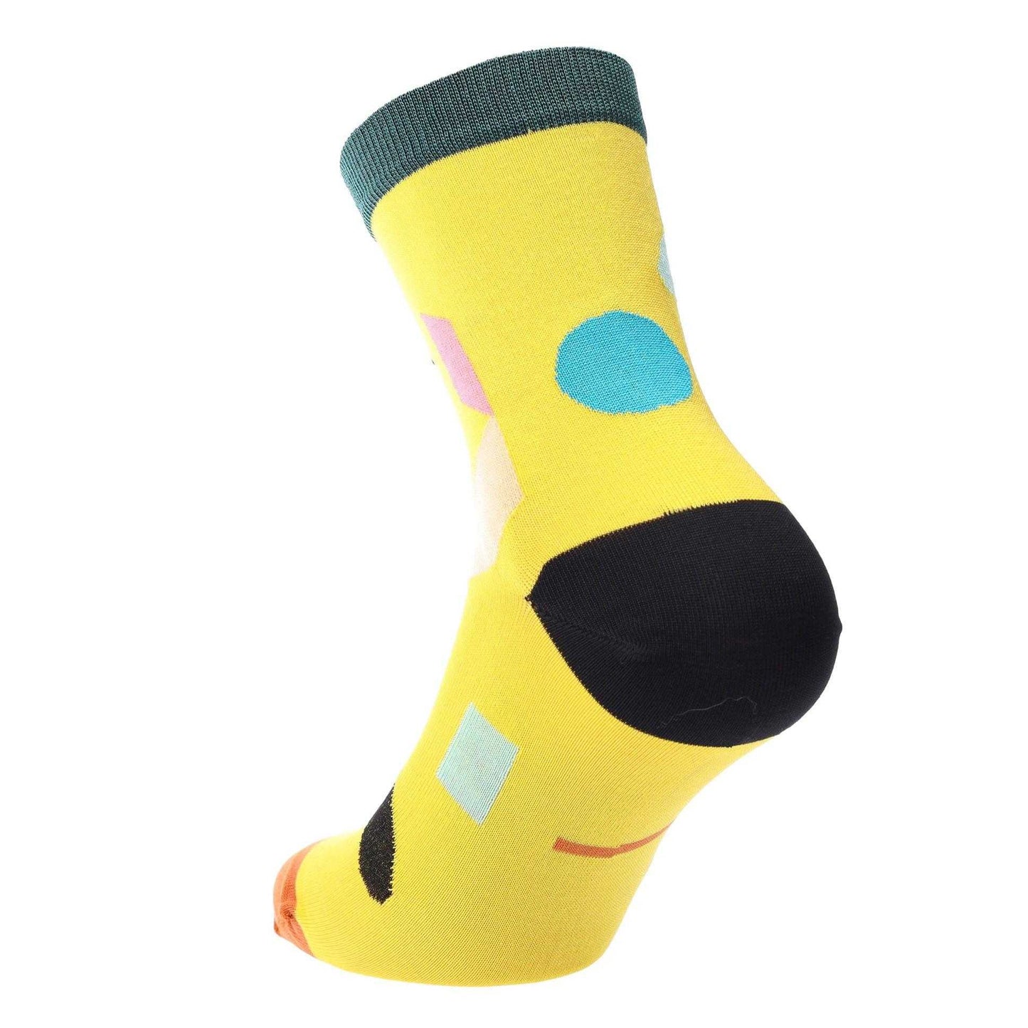 Yellow - Back - Happy Socks Unisex Adult Julia Ankle Socks