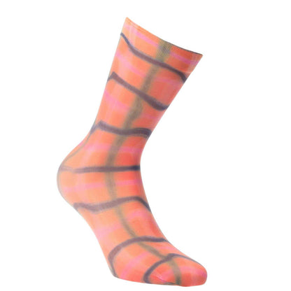 Orange - Front - Happy Socks Unisex Adult Mia Print Ankle Socks