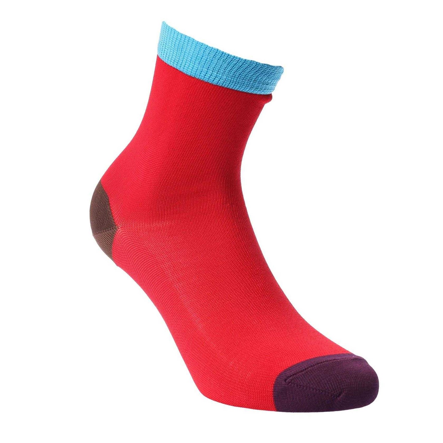 Red - Front - Happy Socks Unisex Adult Grace Ankle Socks