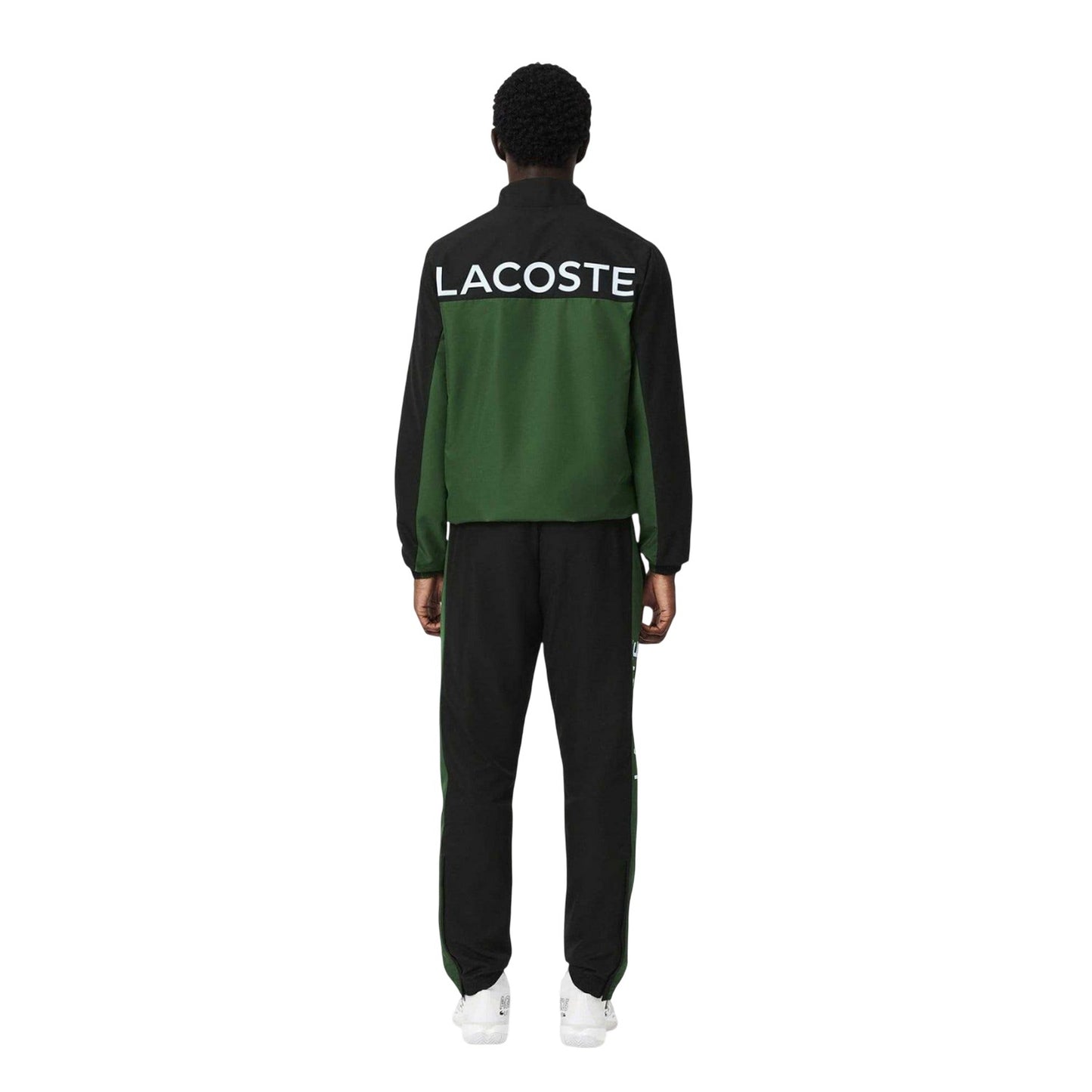 Green - Back - Lacoste Mens Printed Tennis Tracksuit Set