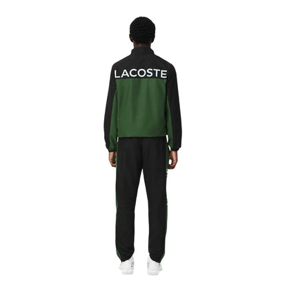 Green - Back - Lacoste Mens Printed Tennis Tracksuit Set