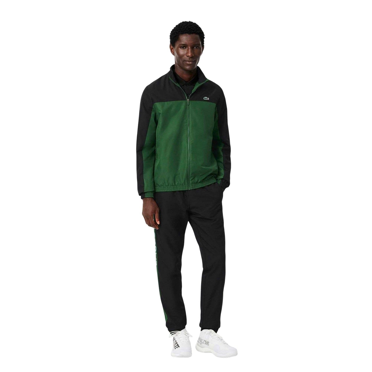 Green - Close up - Lacoste Mens Printed Tennis Tracksuit Set