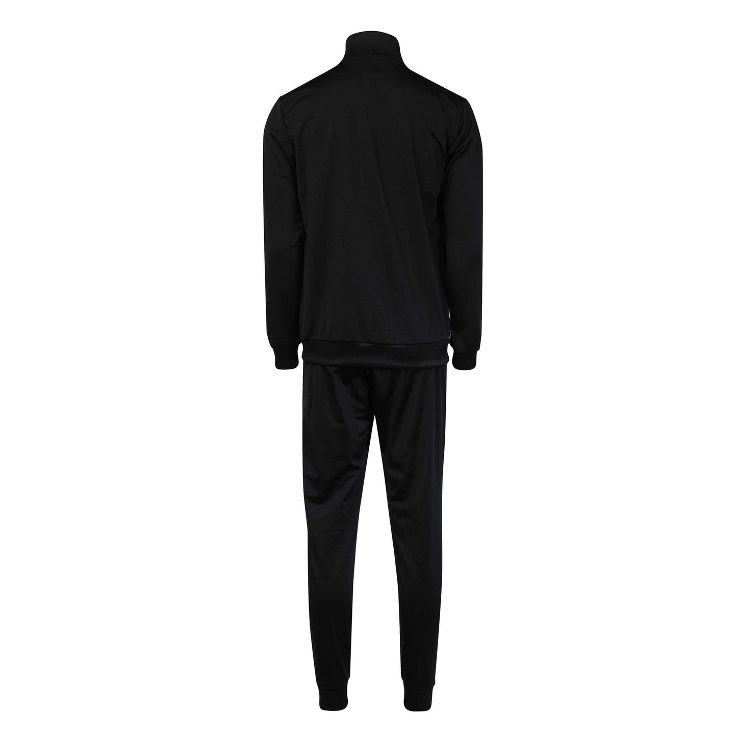 Black - Back - Adidas Mens Linear Tracksuit Set