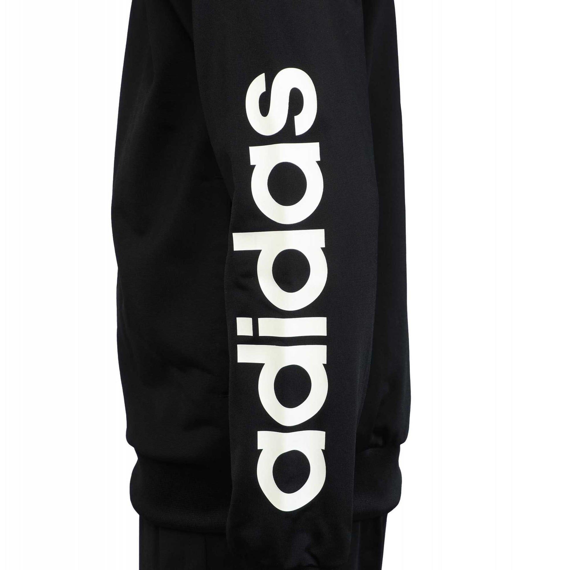 Black - Pack Shot - Adidas Mens Linear Tracksuit Set