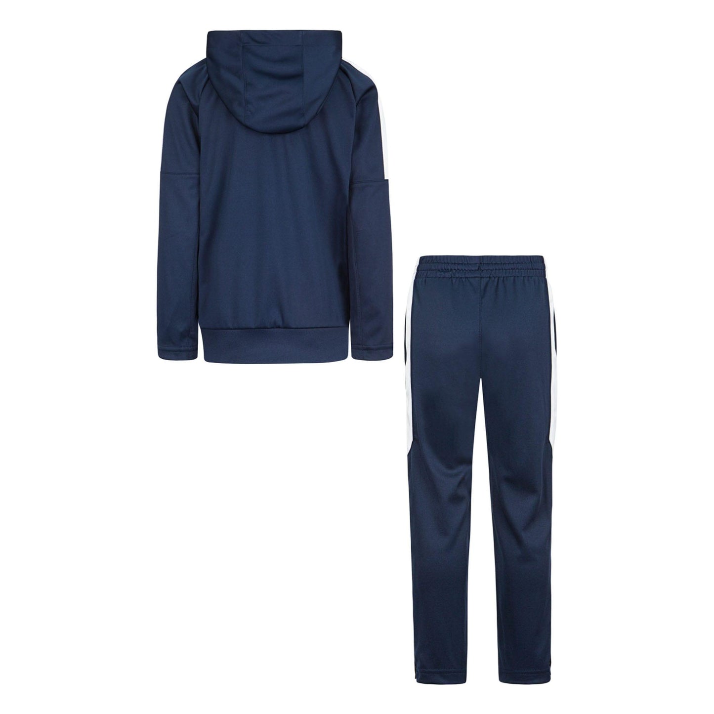Blue - Back - Nike Childrens-Kids Hooded Tracksuit Set