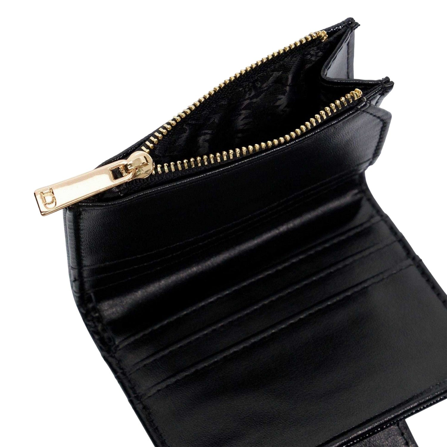 Black - Lifestyle - Dune London Koffio Mock Croc Purse