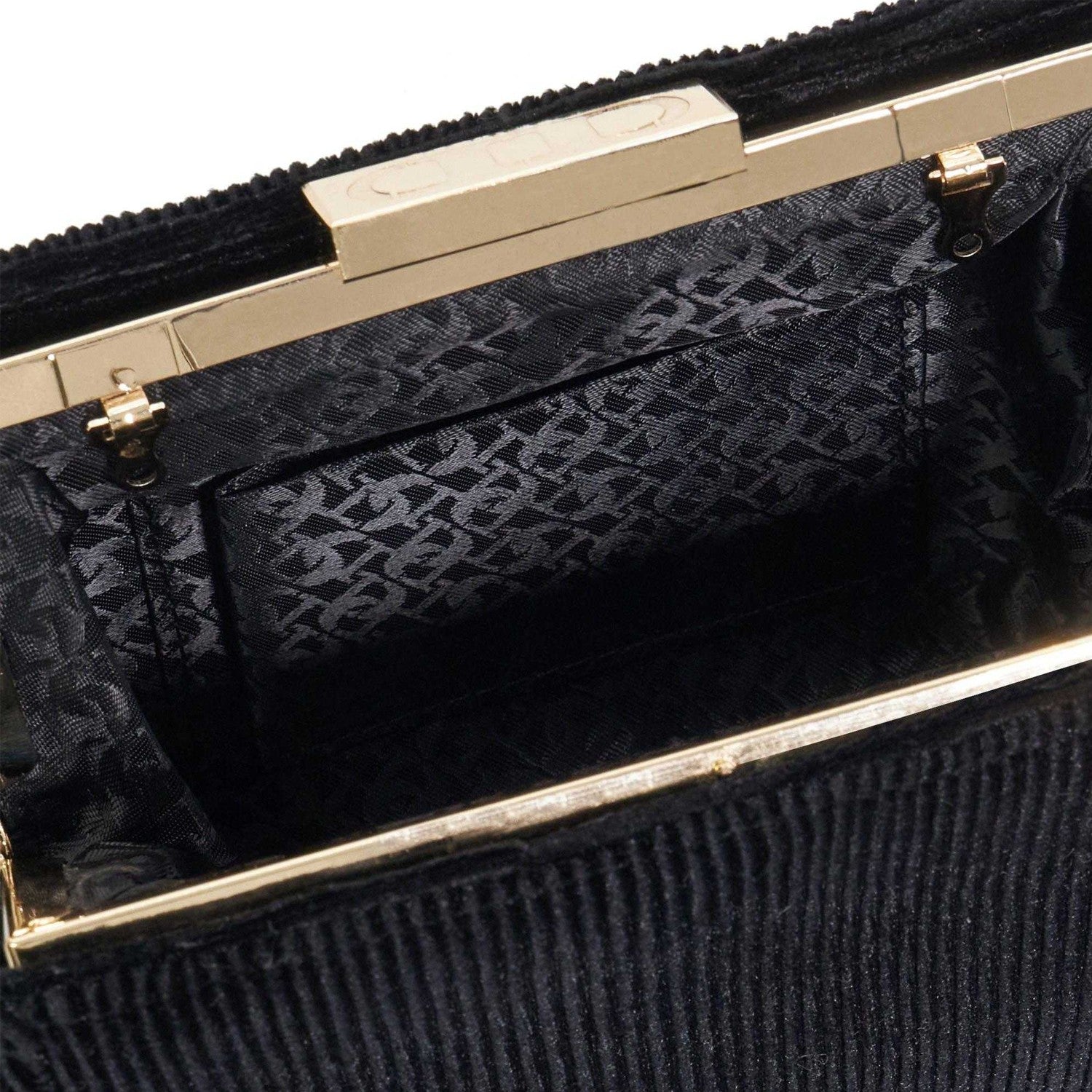 Black - Pack Shot - Dune London Womens-Ladies Eclipso Textured Handbag